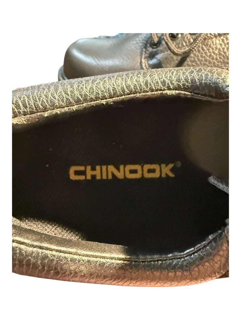 Chinook Manager Leather Work Shoes Men’s Size 10 Black Read Preowned